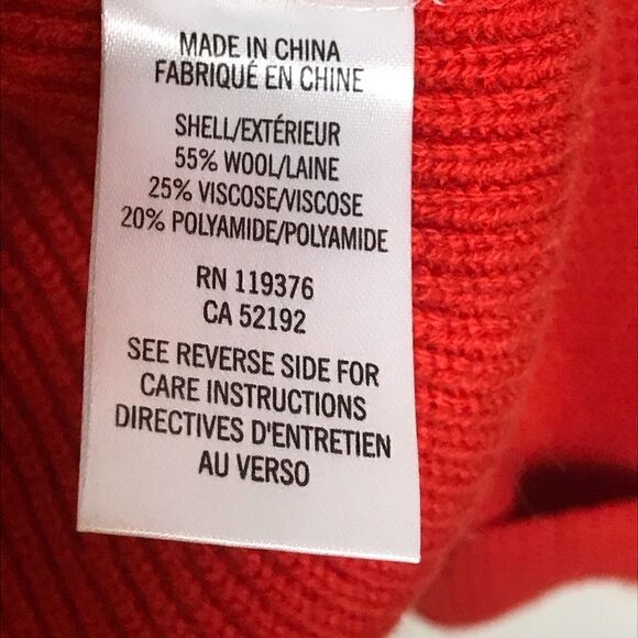 Helmut Lang Sz S Red Wool Knit Sweater - Picture 5 of 7